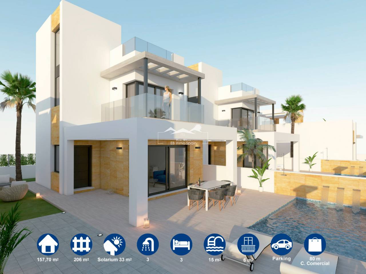 Villa - New Build - Torrevieja - EBON55